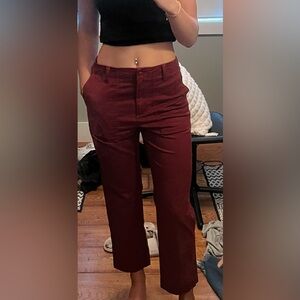 Talbots Stylish Burgundy Pants